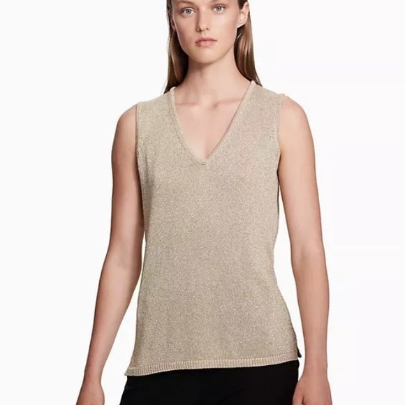 calvin klein v neck shell